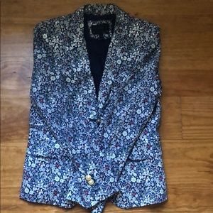 J Crew schoolboy blazer size 0 liberty print